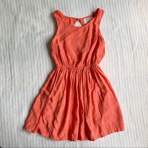 Size 5/6 coral dress with tribal print